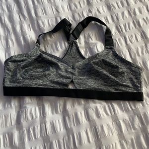 Grey sports bra